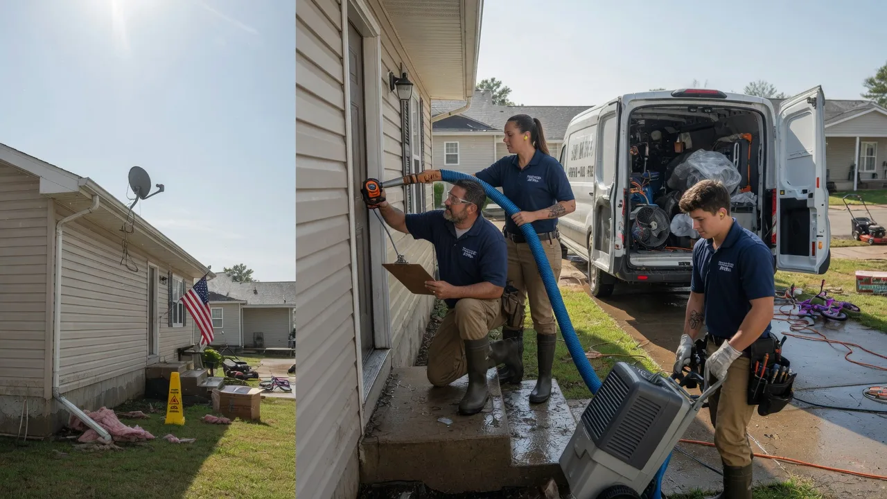 Ceiling Water Damage Restoration in Gilman, IL near me